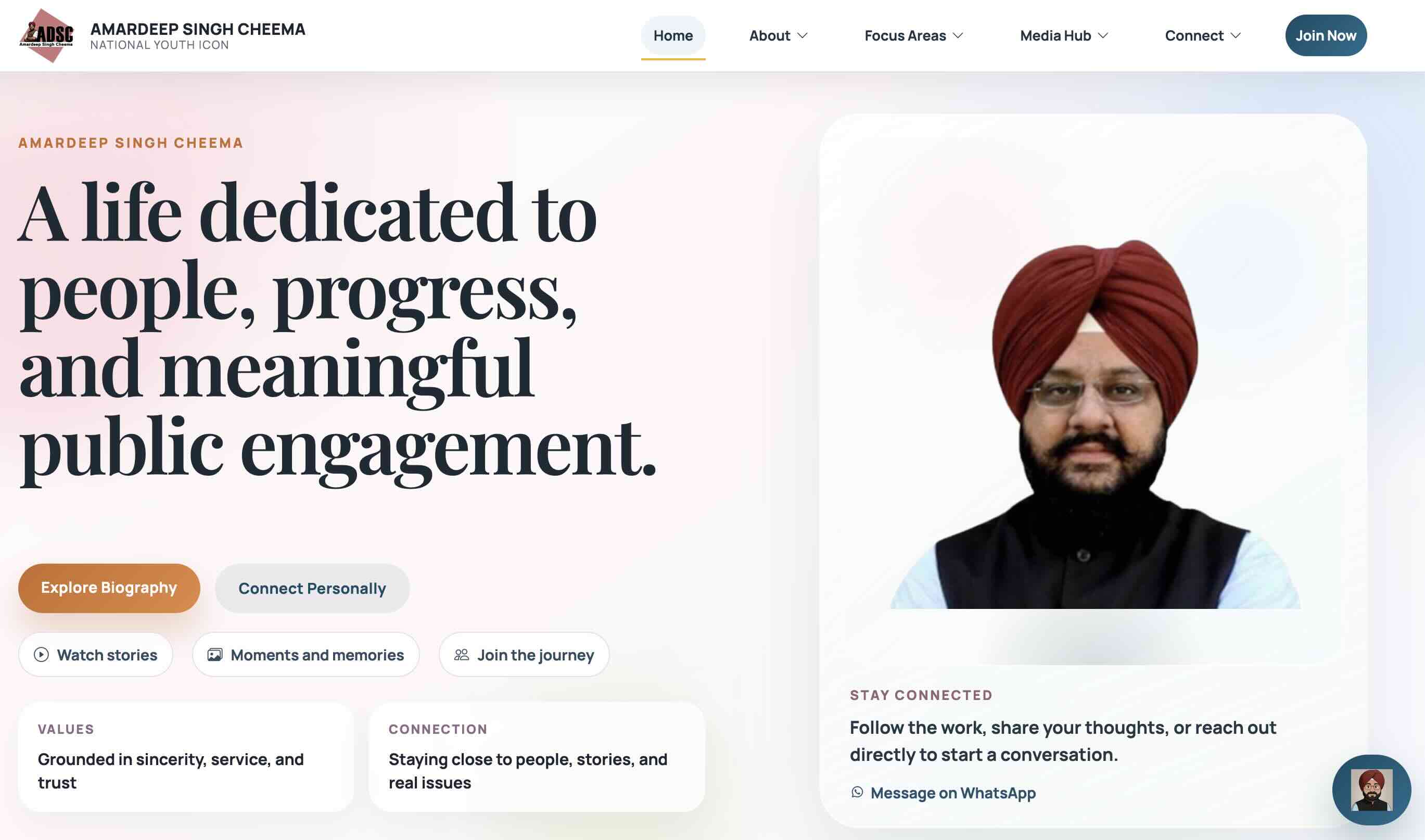 Amardeep Singh Cheema interface
